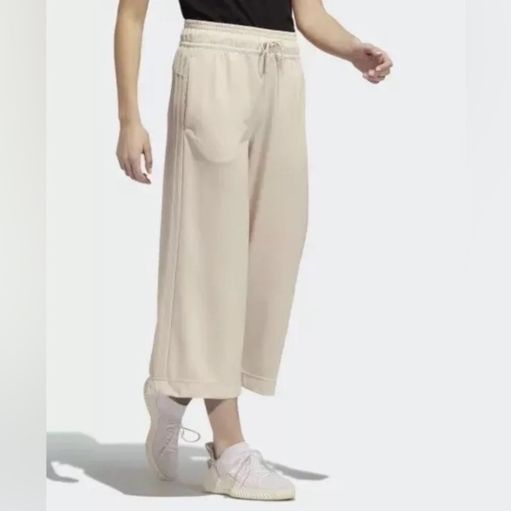 Adidas Tricot Wide Leg Capri Pants